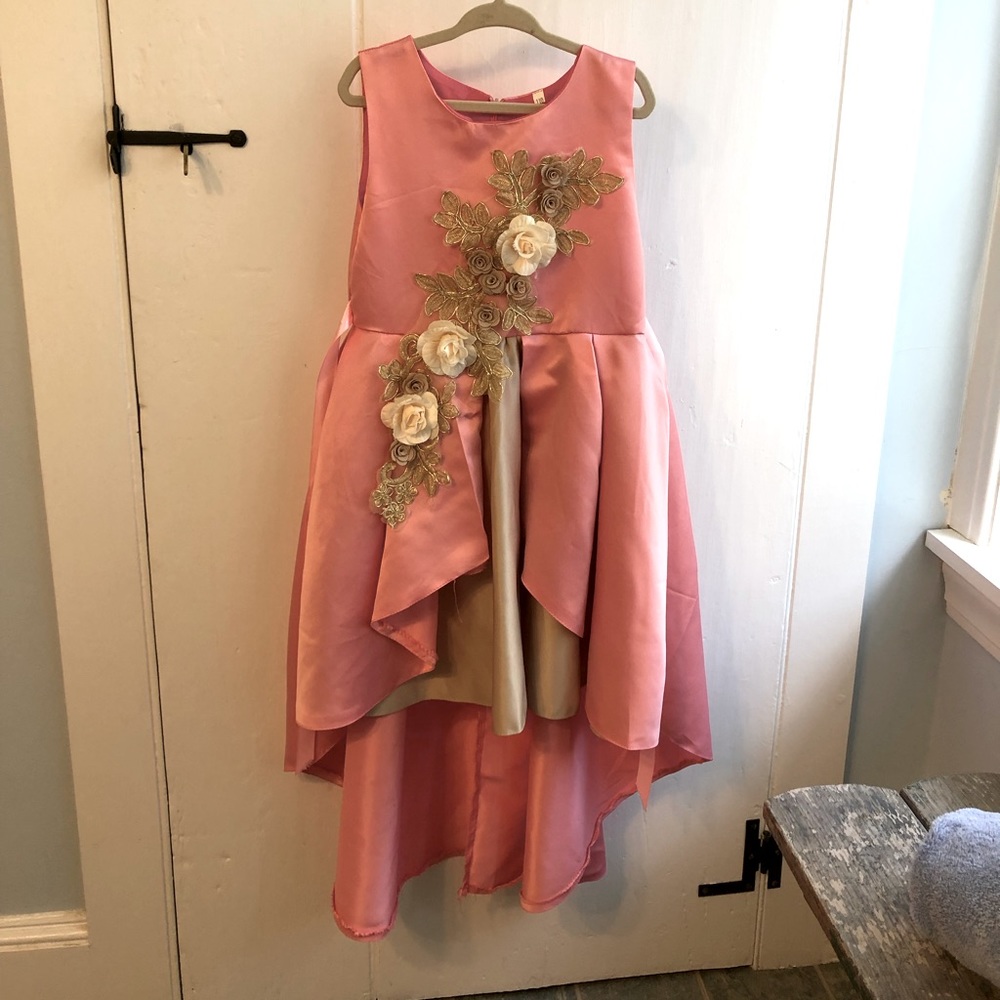 Pink play dress or Flower Girl Dress